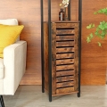 Wąski regał w stylu industrialnym, słupek na metalowym stelażu 167 cm RADS LOFT