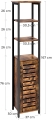 Wąski regał w stylu industrialnym, słupek na metalowym stelażu 167 cm RADS LOFT