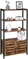 Regał na książki, z dużą szafką, w stylu industrialnym 121,5 cm RADS LOFT