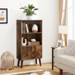 Rustykalny regał do salonu z szafką, w stylu lat 60 120 cm RADS LOFT
