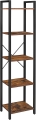 Wąski regał w stylu industrialnym, słupek na metalowym stelażu 154 cm RADS LOFT