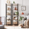 Wąski regał w stylu industrialnym, słupek na metalowym stelażu 154 cm RADS LOFT