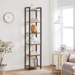 Wąski regał w stylu industrialnym, słupek na metalowym stelażu 187,5 cm RADS LOFT