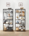 Geometryczny, stojący regał na metalowym stelażu, w stylu industrialnym 180 cm RADS LOFT