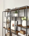 Geometryczny, stojący regał na metalowym stelażu, w stylu industrialnym 180 cm RADS LOFT