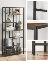 Geometryczny, stojący regał na metalowym stelażu, w stylu industrialnym 180 cm RADS LOFT