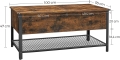 lct230b01_362611.Industrialny stolik kawowy z szafką, blat w kolorze drewna, metalowe nogi 55/100 cm RADS