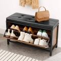 Szafka na buty z siedziskiem, zamykana, w stylu industrialnym 30/80 cm RADS