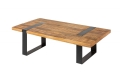 Stolik kawowy/ława BOA drewno mango 120 cm LOFT metal