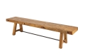 Ławka z litego drewna sosnowego, w stylu industrialnym 165 cm FINOA