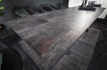 Ceramiczny stół rozkładany, blat imitujący skałę wulkaniczną, metalowe nogi 180-260 cm IKAR