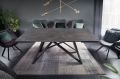 Ceramiczny stół rozkładany, blat imitujący grafit, metalowe nogi 180-260 cm IKAR