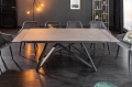 Ceramiczny stół rozkładany, blat imitujący beton, metalowe nogi 180-260 cm IKAR