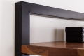Regał z półkami z litego drewna akacjowego, metalowy stelaż, loft 178 cm BOA