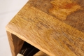 Stojak na wino z litego drewna mango, lakierowane, w naturalnym kolorze 40/40 cm VINE MANGO