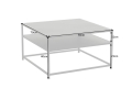 Metalowy stolik kawowy, czarny, w stylu industrialnym 70/70 cm DIUNA
