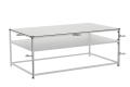 Metalowy stolik kawowy, czarny, w stylu industrialnym 100/60 cm DIUNA