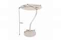 Złoty stolik pomocniczy LILIA 42 cm w całości z aluminium