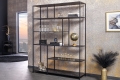 Regał metalowy, półki imitujące marmur, minimalistyczny design 185/135 cm SEKEND