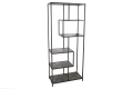 Regał metalowy, półki imitujące marmur, minimalistyczny design 185/77 cm SEKEND