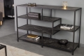 Regał metalowy, półki imitujące marmur, minimalistyczny design 115/80 cm SEKEND