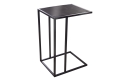 Stolik kawowy, boczny, metalowy stelaż, blat imitujący marmur 35/43 cm SEKEND