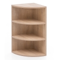Wisząca półka narożna w kolorze dąb sonoma, w stylu skandynawskim 30/60 cm RONNY