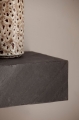 Półka z drewna mango imitująca kamień, minimalistyczny design, czarna 60 cm TOEN