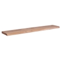 Półka z litego drewna akacjowego, naturalna krawędź drzewa 140 cm boho COLIN