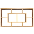 Regał wiszący w kolorze jasnego drewna, minimalistyczny design 85x47,5 cm ULLA