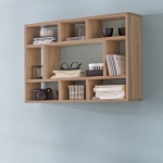 Półka ścienna w stylu skandynawskim, w kolorze dąb sonoma 75x51 cm ULLA