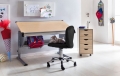 Krzesło obrotowe dla dzieci, minimalistyczny design, w kolorze czarnym LULU