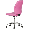 Dziecięcy fotel obrotowy w kolorze różowym, aluminiowy stelaż SETH