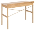 Skandynawskie biurko w kolorze dębu z szufladą, fornir dębowy 110 cm RANSEN