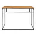 Biurko w minimalistycznym stylu, metalowe nogi, blat w kolorze drewna 100 cm HARVEY