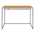 Biurko w minimalistycznym stylu, metalowe nogi, blat w kolorze drewna 100 cm HARVEY