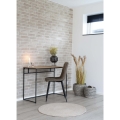 Biurko w minimalistycznym stylu, metalowe nogi, blat w kolorze drewna 100 cm HARVEY