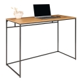 Biurko w minimalistycznym stylu, metalowe nogi, blat w kolorze drewna 100 cm HARVEY
