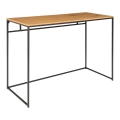 Biurko w minimalistycznym stylu, metalowe nogi, blat w kolorze drewna 100 cm HARVEY