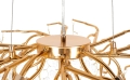 Ozdobny żyrandol, złota oprawa z metalu, efektowny design 80 cm CORNELIA