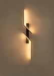 Nowoczesny kinkiet, metalowy stelaż w kolorze czarnym 60 cm SUVE