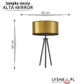 Designerska lampka nocna ZOE Gold Lux