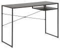 Czarne biurko loft płyta MDF na metalowych nogach - ONDY