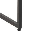Czarne biurko loft płyta MDF na metalowych nogach - ONDY