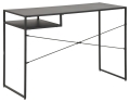 Czarne biurko loft płyta MDF na metalowych nogach - ONDY