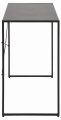 Czarne biurko loft płyta MDF na metalowych nogach - ONDY