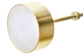 Nowoczesna lampa LED, metal w kolorze złota, szklane klosze 273 cm PAULA