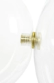 Nowoczesna lampa LED, metal w kolorze złota, szklane klosze 273 cm PAULA