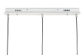 Nowoczesna lampa LED, metal w kolorze złota, szklane klosze 273 cm PAULA II