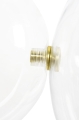 Nowoczesna lampa LED, metal w kolorze złota, szklane klosze 273 cm PAULA II